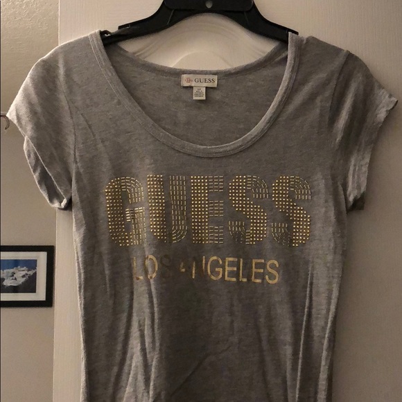 GUESS Los Angeles short sleeve cotton shirt - Picture 1 of 1